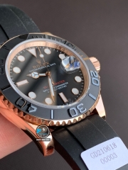 VIP NEW 2021 / ORIGINAL FACTORY 1:1 / ROLEX YACHT MASTER 40 116655 EVEROSE GOLD 18K 6UM