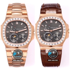 NEW 2023 / GR FACTORY BEST 1:1 / PATEK PHILIPPE NAUTILUS 5724 ROSE GOLD CAL.240PS FULL OPTION