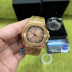 NEW 2022 / 3K FACTORY BEST 1:1 / PATEK PHILIPPE NAUTILUS 5711 ROSE GOLD 40MM CAL.324SC