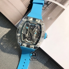 VIP NEW 2021 / ORIGINAL FACTORY BEST 1:1 / RICHARD MILLER RM 53-02 SHAPHIRE CRYSTAL TOURBILLION LIMITED