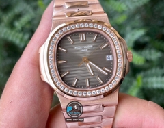 VIP NEW 2021 / ORIGINAL FACTORY BEST 1:1 / PATEK PHILIPPE NAUTILUS 5711/1R 40MM VÀNG HỒNG 18K. VÀNG KIM CƯƠNG THIÊN NHIÊN