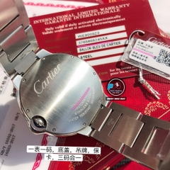 VIP NEW 2023 / ORIGINAL FACTORY BEST 1:1 / CARTIER BALLON BLEU 42MM VÀNH ĐÍNH 127 VIÊN KIM CƯƠNG VVS 1,5 - 2 CARAT CORE ETA 2824-2 SWISS