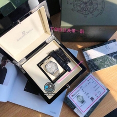 NEW 2021 / ORIGINAL FACTORY BEST 1:1 / AP ROYAL OAK 15400 41MM VÀNH 40 VIÊN KIM CƯƠNG THIÊN NHIÊN 1,7 LY