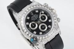 NEW 2022 / JVS FACTORY BEST 1:1 / ROLEX DAYTONA OYSTERFLEX 🌈 DIAMOND BAGUETTE 40 X 12,2MM CAL.7750