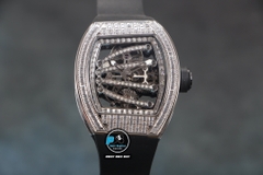 NEW 2022 / RM FACTORY BEST 1:1 / RICHARD MILLER RM 59-01 FULL DIAMOND BAGUETTE TOURBILLION LIMITED