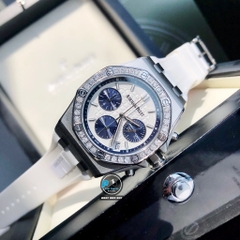 NEW 2021 / ORIGINAL FACTORY BEST 1:1 / AP OFFSHORE TAPISSERIE 37MM VÀNH 32 VIÊN KIM CƯƠNG THIÊN NHIÊN 2 LY