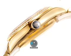 NEW 2023 / RA FACTORY BEST 1:1 / ROLEX DAYDATE 128238 GOLD 36 x 12,5MM DIAMOND BEZEL 💎 CORE 2834