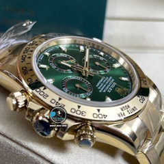 NEW 2022 / BETTER (3K) FACTORY BEST 1:1 / ROLEX DAYTONA OYSTER GREEN GOLD 40 x 12,2MM CAL.4130