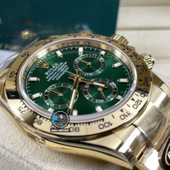 NEW 2022 / BETTER (3K) FACTORY BEST 1:1 / ROLEX DAYTONA OYSTER GREEN GOLD 40 x 12,2MM CAL.4130