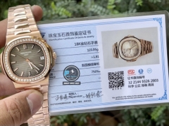 VIP NEW 2021 / ORIGINAL FACTORY BEST 1:1 / PATEK PHILIPPE NAUTILUS 5711/1R 40MM VÀNG HỒNG 18K. VÀNG KIM CƯƠNG THIÊN NHIÊN