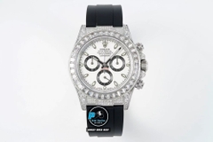NEW 2022 / JVS FACTORY BEST 1:1 / ROLEX DAYTONA OYSTERFLEX 🌈 DIAMOND BAGUETTE 40 X 12,2MM CAL.7750