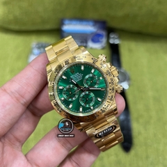 NEW 2022 / BETTER (3K) FACTORY BEST 1:1 / ROLEX DAYTONA OYSTER GREEN GOLD 40 x 12,2MM CAL.4130