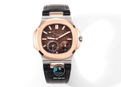 NEW 2023 / GR FACTORY BEST 1:1 / PATEK PHILIPPE NAUTILUS 5724 ROSE GOLD CAL.240PS FULL OPTION