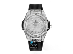 NEW 2022 / MS FACTORY BEST 1:1 / HUBLOT ONE CLICK STEEL DIAMOND 39MM HUB.1270