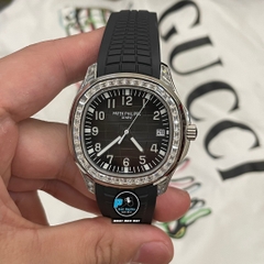 NEW 2023 / FACTORY BEST 1:1 / PATEK PHILIPPE AQUANAUT 5167 FULL KIM 💎BAGUETTE MOISSANITE