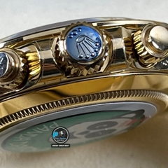 NEW 2022 / BETTER (3K) FACTORY BEST 1:1 / ROLEX DAYTONA OYSTER GREEN GOLD 40 x 12,2MM CAL.4130