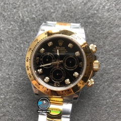 NEW 2021 / N FACTORY BEST 1:1 / ROLEX DAYTONA CAL.4130 OYSTER STEEL GOLD