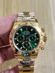 NEW 2023 / BETTER (3K) FACTORY BEST 1:1 / ROLEX DAYTONA OYSTERFLEX 40 x 12,2MM CAL.4130 GOLD