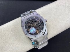 NEW 2022 / APS FACTORY BEST 1:1 / AP ROYAL OAK SKELETON 15407ST 41 X 9,9MM  CAL.3132