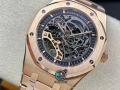 NEW 2022 / APS FACTORY BEST 1:1 / AP ROYAL OAK SKELETON 15407ST 41 X 9,9MM  CAL.3132