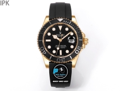 NEW 2024 / IPK FACTORY BEST 1:1 / ROLEX YACHT MASTER II 42MM LẮC KÊ VÀNG 18K TRẮNG VÀ GOLD CAL.3235