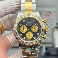 NEW 2025 / PPM FACTORY BEST 1:1 / ROLEX DAYTONA CAL.4130 DIAMOND BAGUETTE BEZEL