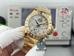 NEW 2025 / PPM FACTORY BEST 1:1 / ROLEX DAYTONA CAL.4130 DIAMOND BAGUETTE BEZEL