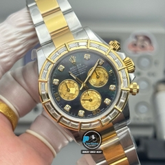 NEW 2025 / PPM FACTORY BEST 1:1 / ROLEX DAYTONA CAL.4130 DIAMOND BAGUETTE BEZEL