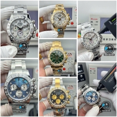 NEW 2025 / PPM FACTORY BEST 1:1 / ROLEX DAYTONA CAL.4130 DIAMOND BAGUETTE BEZEL