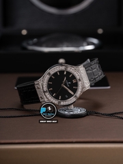 VIP NEW 2025 / ORIGINAL FACTORY BEST 1:1 / HUBLOT CLASIC FUSION 33MM WOMEN VÀNH 36 VIÊN KIM CƯƠNG THIÊN NHIÊN 1,8 CARAT