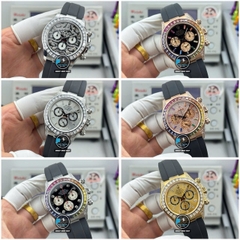 NEW 2026 / N+ FACTORY BEST 1:1 / ROLEX DAYTONA CAL.4130 DIAMOND BAGUETTE