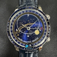 NEW 2025 / 3K FACTORY BEST 1:1 / PATEK PHILIPPE SKY MOON 6104G DIAMOND BEZEL