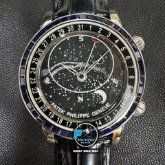 NEW 2025 / 3K FACTORY BEST 1:1 / PATEK PHILIPPE SKY MOON 6104G DIAMOND BEZEL