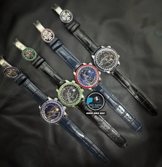 NEW 2025 / 3K FACTORY BEST 1:1 / PATEK PHILIPPE SKY MOON 6104G DIAMOND BEZEL