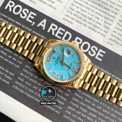 VIP NEW 2024 / ORGINAL FACTORY BEST 1:1 / ROLEX DAYDATE 36MM BỌC VÀNG 18K 6UM CORE ETA 2836-2