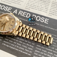 VIP NEW 2024 / ORGINAL FACTORY BEST 1:1 / ROLEX DAYDATE 36MM BỌC VÀNG 18K 6UM CORE ETA 2836-2