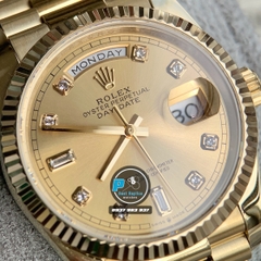 VIP NEW 2024 / ORGINAL FACTORY BEST 1:1 / ROLEX DAYDATE 36MM BỌC VÀNG 18K 6UM CORE ETA 2836-2