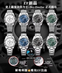 NEW 2024 / ZF FACTORY BEST 1:1 / ROLEX SKY DWELLER 326934 DUAL TIME 42MM CAL.9001