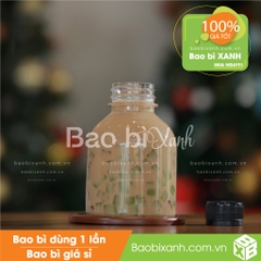 Chai nhựa 330ml tròn lùn miệng rộng