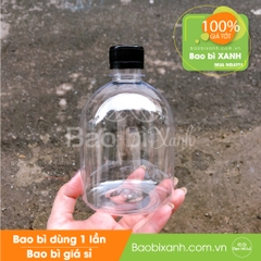 Chai nhựa 500ml tròn lùn