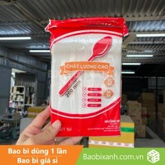 Muỗng nhựa trắng 20cm Đại Quang (100 cái/Bịch)