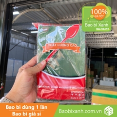 Muỗng nhựa xanh 20cm Đại Quang (100 cái/Bịch)