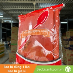 Muỗng nhựa đỏ 20cm Đại Quang (100 cái/Bịch)