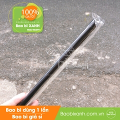 Ống hút phi 12 đen có bọc màng - Bịch 1kg (~400 cái)
