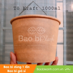 Tô giấy kraft 1000ml