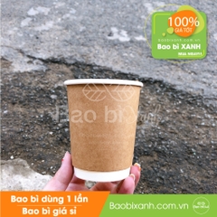 Ly giấy kraft 8oz - 280ml