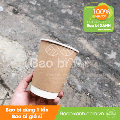 Ly giấy kraft 12oz - 400ml