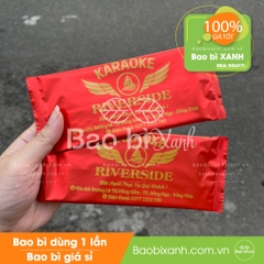 In logo khăn ăn tiệc màu đỏ