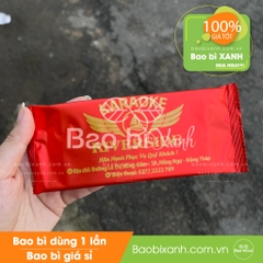 In logo khăn ăn tiệc màu đỏ