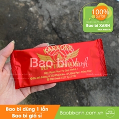 In logo khăn ăn tiệc màu đỏ